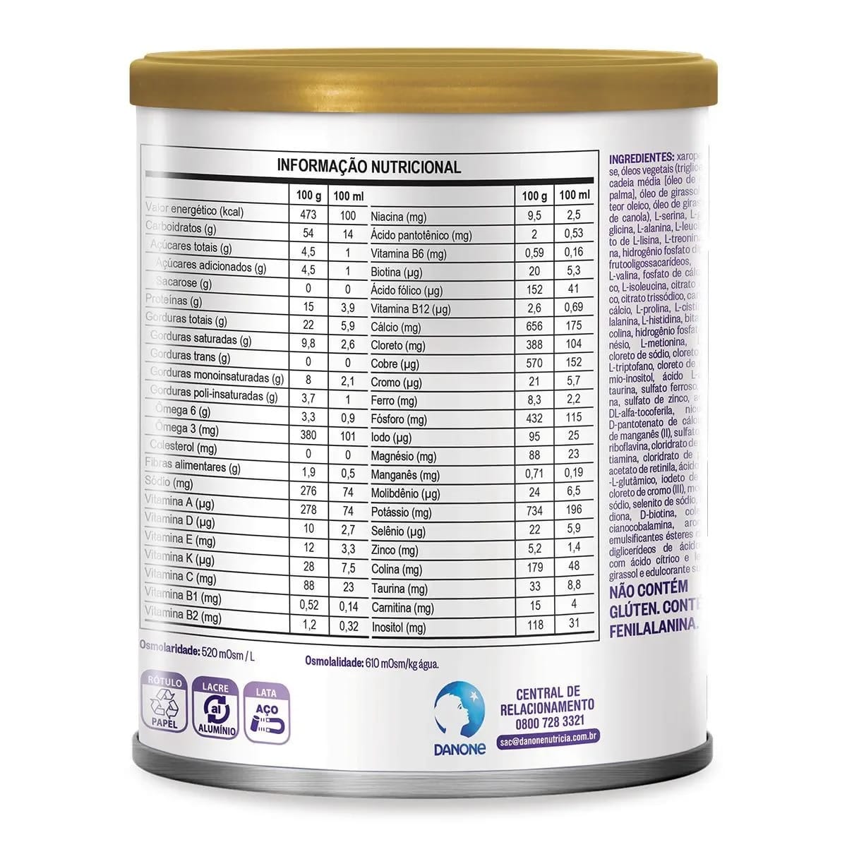Fórmula Infantil Danone NeoForte Sabor Morango 400g Mednutri Store Distribuidora de produtos alimentação formulas infantis Belem PA 04
